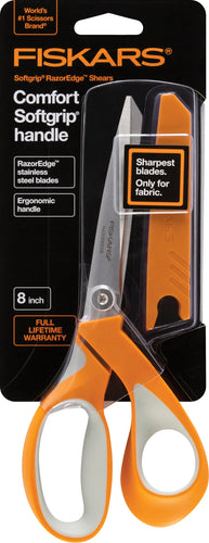 Fiskars RazorEdge Softgrip Fabric Scissors 8"
