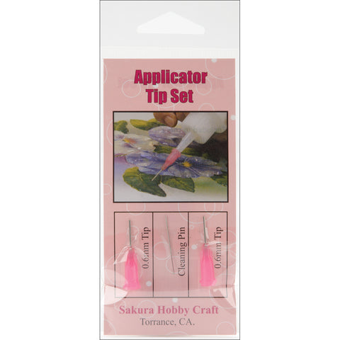 3D Crystal Lacquer Applicator Tips 2/Pkg