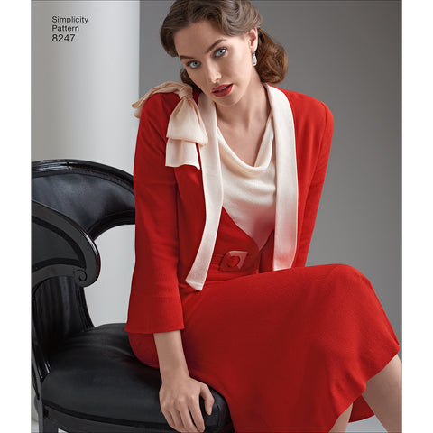 Simplicity Misses 1930S Vintage Dress & Jacket