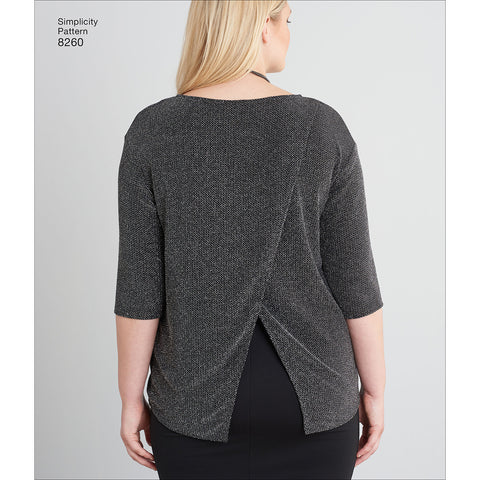 Simplicity Easy-To-Sew Misses Top With Variations