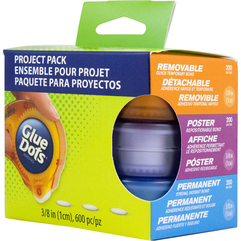 Glue Dots Dot 'n Go Stationary Pack Glue Runners 3/Pkg