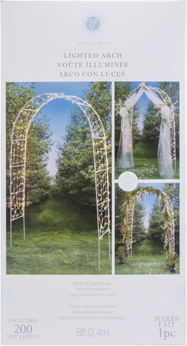 Victoria Lynn Lighted Decorative Arch 8'