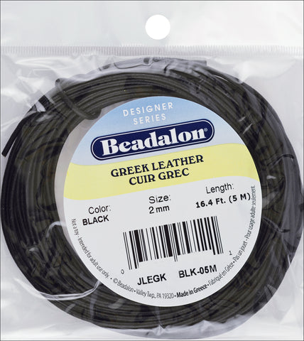 Greek Leather Round Lace 16.4'