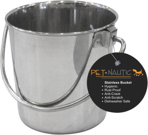 Pet Nautic Stainless Steel Pail 13qt