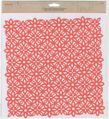 Ultimate Crafts L'Aquarelle Stencil 10"X10"
