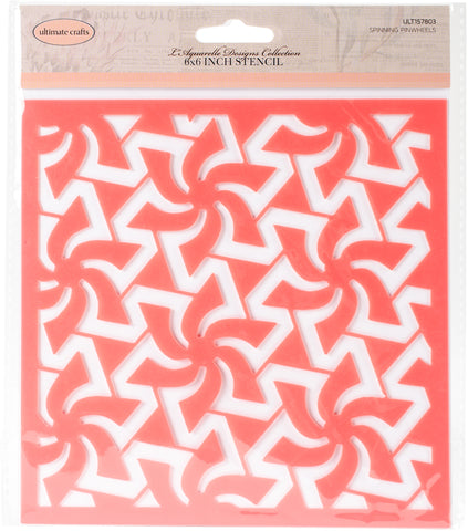 Ultimate Crafts L'Aquarelle Stencil 6"X6"