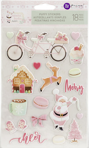 Prima Marketing Santa Baby Puffy Stickers