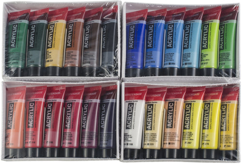 Amsterdam 20ml Standard Acrylic Paint Set 24/Pkg
