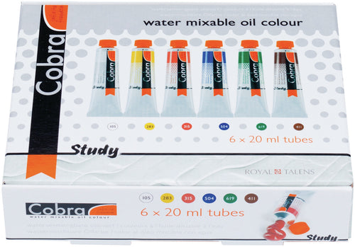 Cobra Study 20ml Oil Paint 6/Pkg