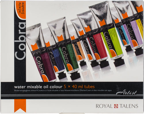 Cobra Artist 40ml Oil Paint Set 5/Pkg