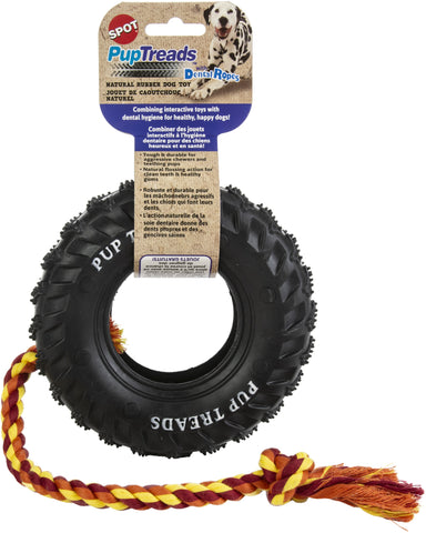 Spot Pup Treads With Dental Ropes 6"