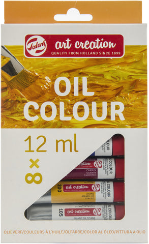 Talens Art Creation 12ml Oil Paint Set 8/Pkg