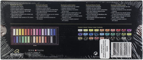 Rembrandt Half Stick Soft Pastels Set In Wooden Box 30/Pkg