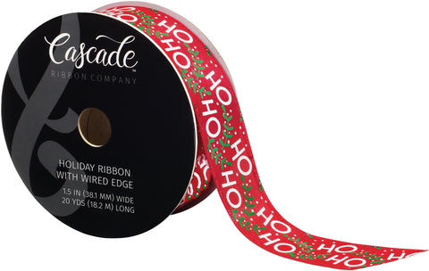 Cascade Satin Ribbon W/Wired Edge 1.5"X20yd