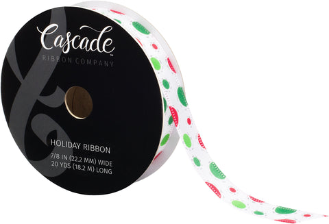 Cascade Satin Ribbon W/Wired Edge .875"X20yd