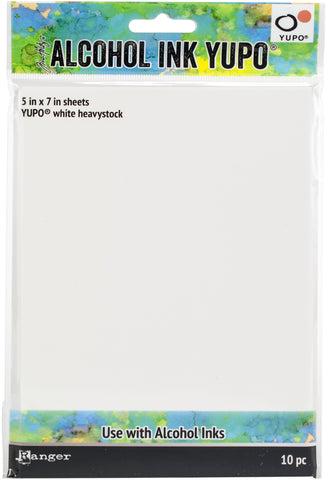 Tim Holtz Alcohol Ink White Yupo Paper 144lb 10/Pkg