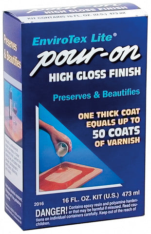 EnviroTex Lite Pour-On High Gloss Finish 16oz