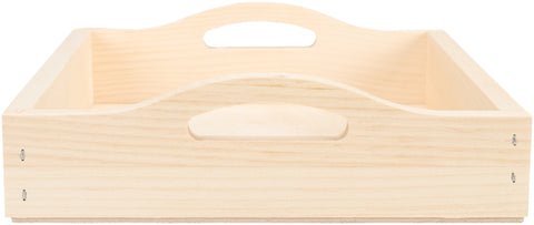 Baltic Birch Rectangle Serving Tray W/Handles