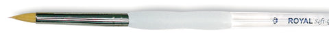 Soft-Grip Golden Taklon Short Round Brush
