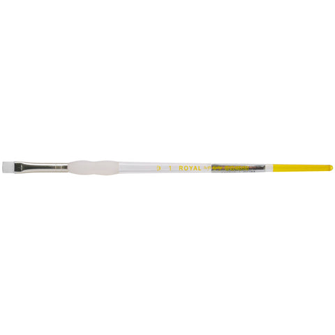 Soft-Grip White Taklon Bright Brush