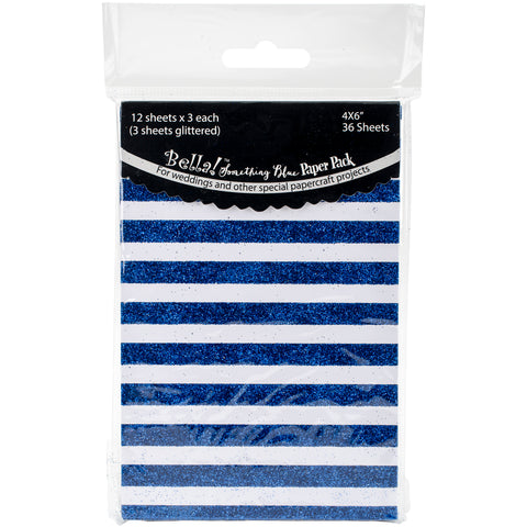 Bella! Something Blue Mini Paper Pack 4"X6" 36/Pkg