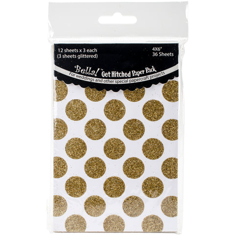 Bella! Get Hitched Mini Paper Pack 4"X6" 36/Pkg