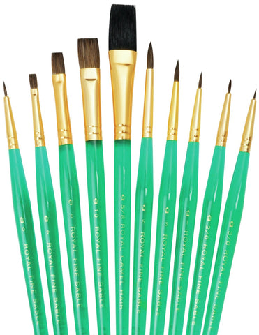Ultra Short Sable/Camel Super Value Pack Brush Set