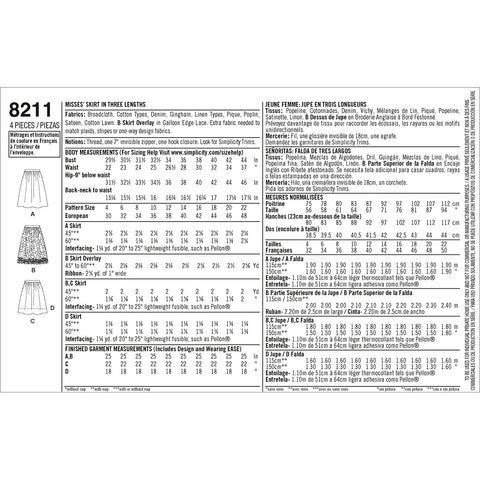 Simplicity Misses Dirndl Skirt