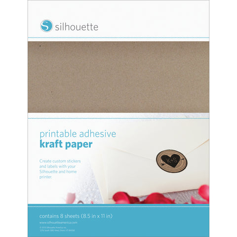 Silhouette Printable Sticker Paper 8.5"X11" 10/Pkg