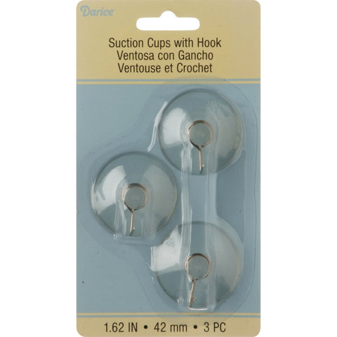 Suction Cup Hooks 42mm 3/Pkg