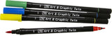 ZIG Art & Graphic Twin Tip Markers 4/Pkg