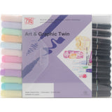 ZIG Art & Graphic Twin Tip Markers 12/Pkg