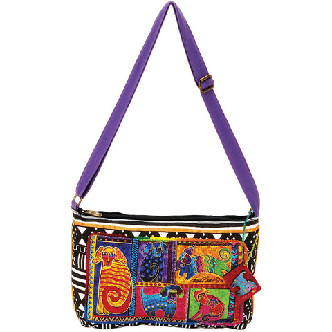 Laurel Burch Medium Crossbody Zipper Top 15"X10"
