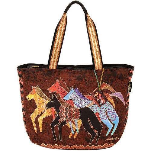 Laurel Burch Shoulder Tote Zipper Top 23.5"X5.5"X15.25"