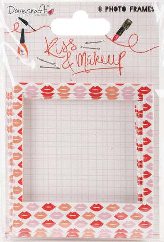 Dovecraft Kiss & Make Up Photo Frames 8/Pkg