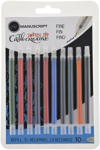 Manuscript CalliCreative Switch Tip Fineliner Refill 10/Pkg