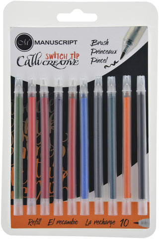 Manuscript CalliCreative Switch Tip Brushmarker Refill 10/Pk