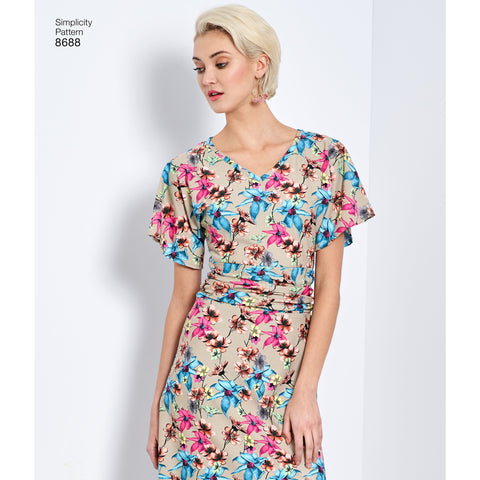 Simplicity American Sewing Guild Misses Knit Dress