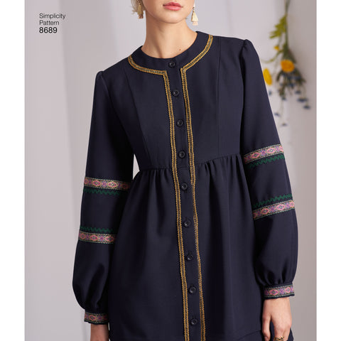 Simplicity Misses Pullover Dress Or Mini-Dress