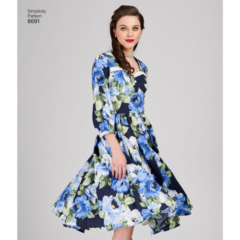 Simplicity Sew Chic Misses Vintage Dress