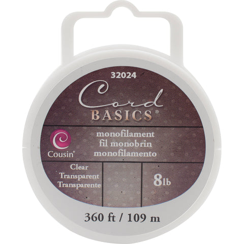 Cord Basics Monofilament Cord 8lb 360'