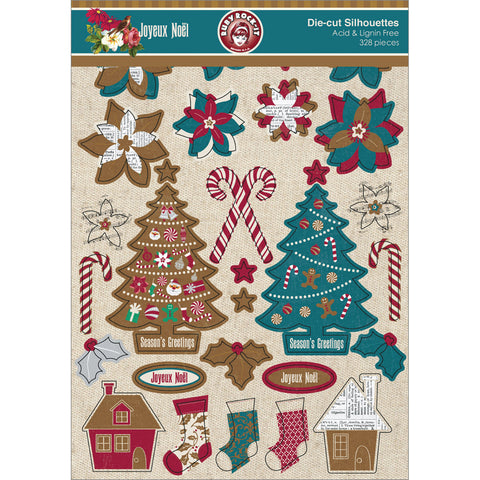 Joyeux Noel Silhouettes Die-Cuts 328/Pkg