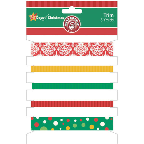 25 Days Of Christmas Trim 5 Styles/1 Yard Each