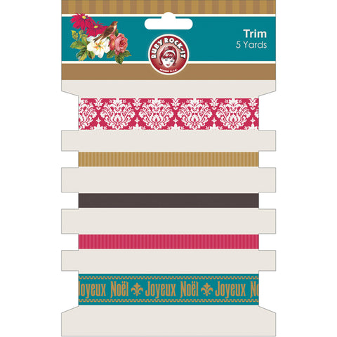 Joyeux Noel Trim 5 Styles/1 Yard Each