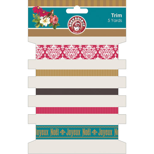 Joyeux Noel Trim 5 Styles/1 Yard Each