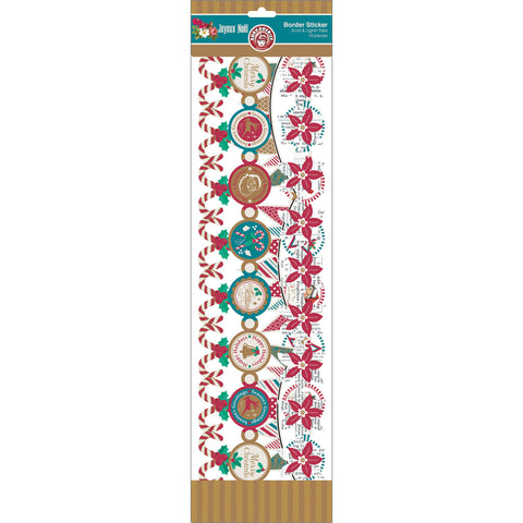 Joyeux Noel Border Stickers 10/Pkg