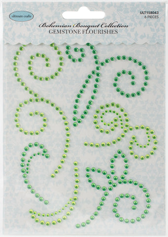 Ultimate Crafts Bohemian Bouquet Gemstone Flourishes 6/Pkg