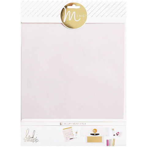 Heidi Swapp Minc Vellum 8.5"X11" 6/Pkg