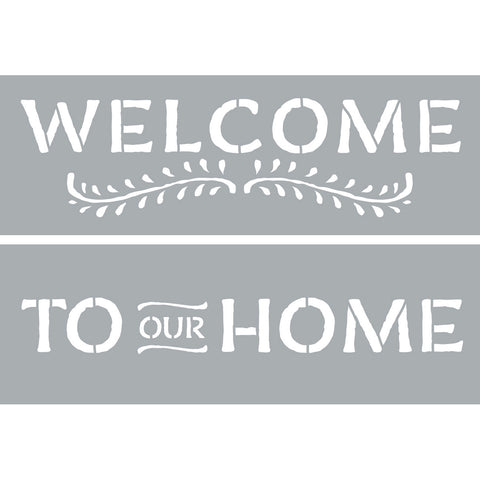 Americana Decor Stencil 6"X18" 2/Pkg