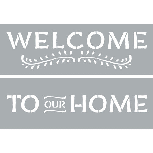 Americana Decor Stencil 6"X18" 2/Pkg